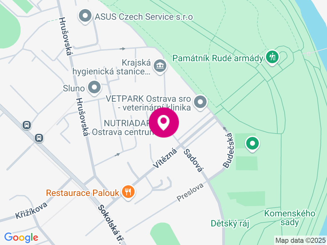 Mapa pobočky