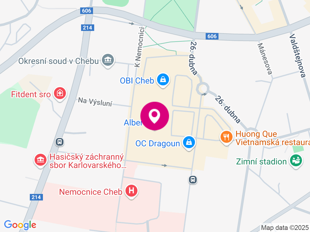 Mapa pobočky