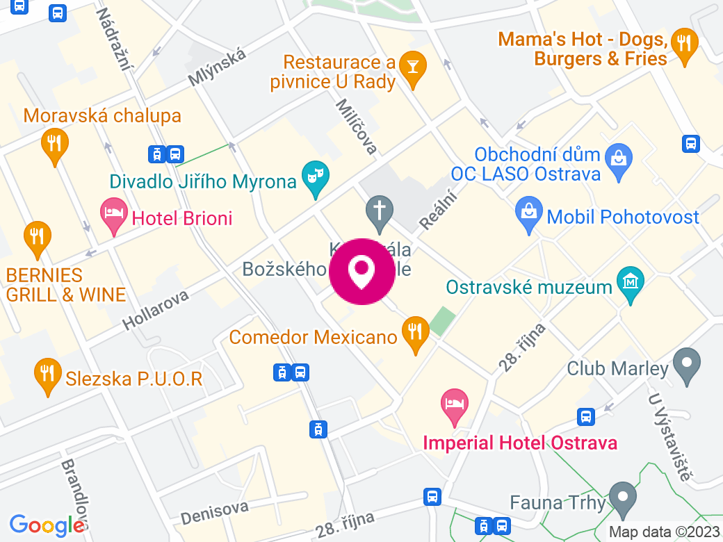 Mapa pobočky