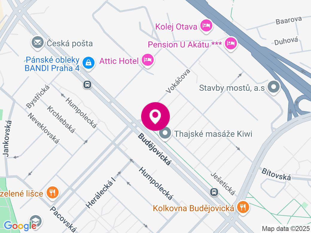 Mapa pobočky