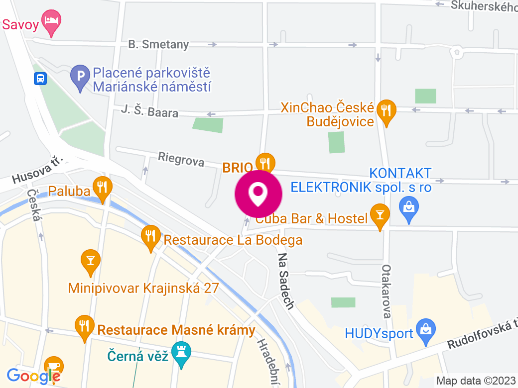 Mapa pobočky