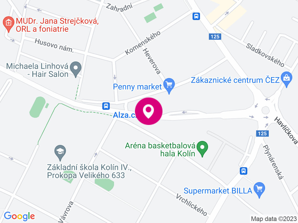 Mapa pobočky