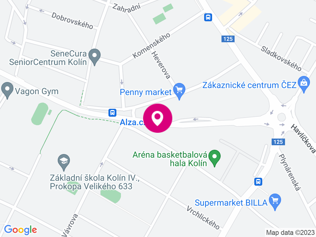 Mapa pobočky
