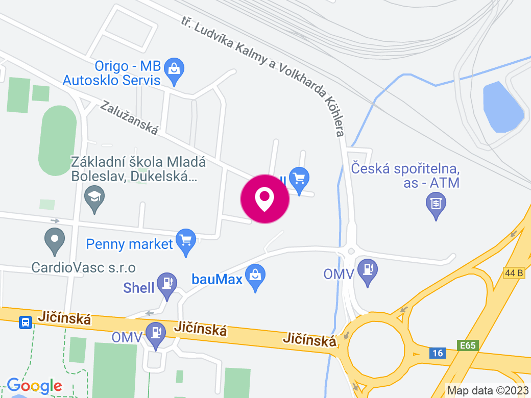 Mapa pobočky