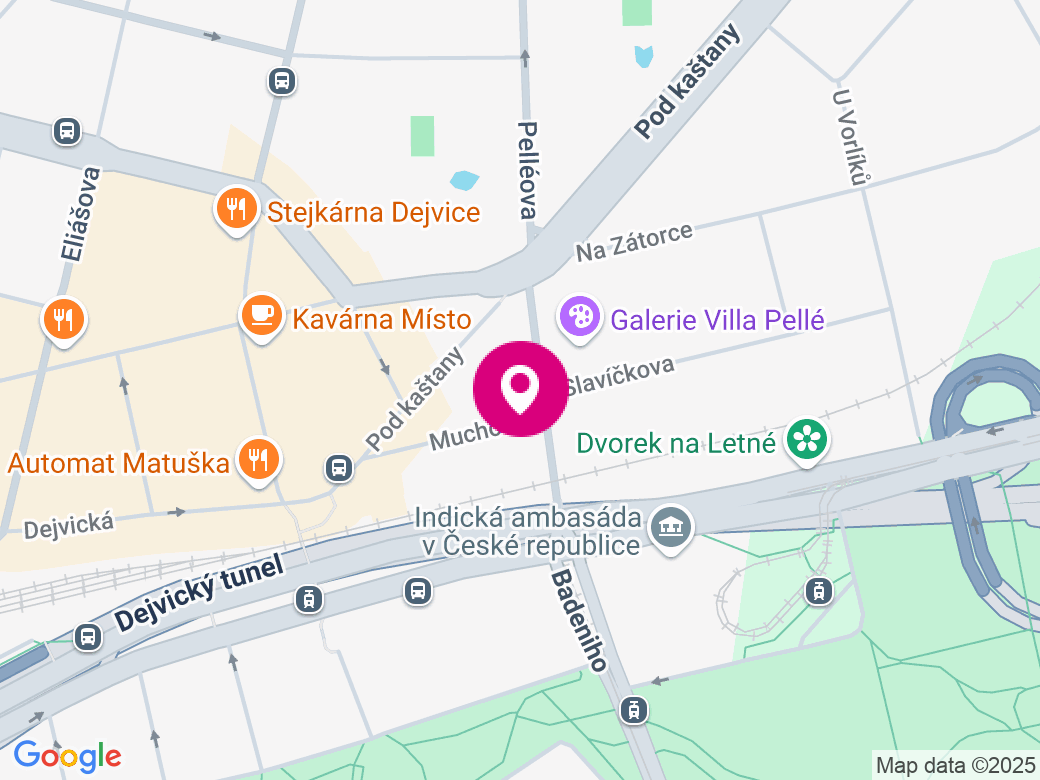 Mapa pobočky