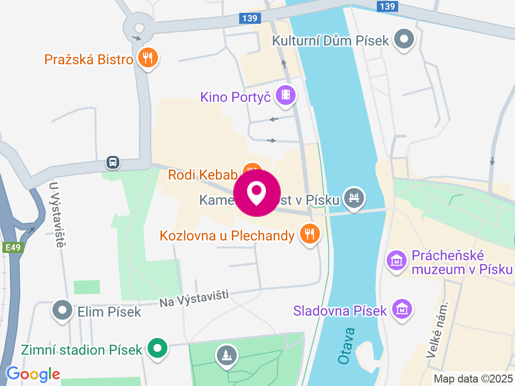 Mapa pobočky