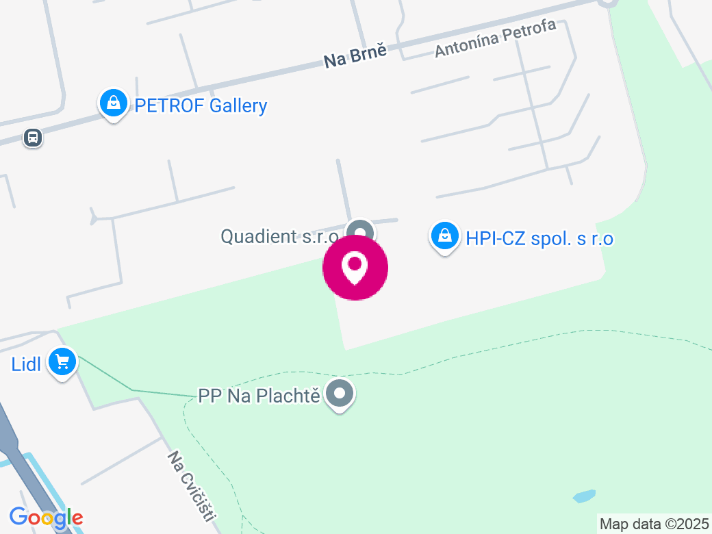 Mapa pobočky
