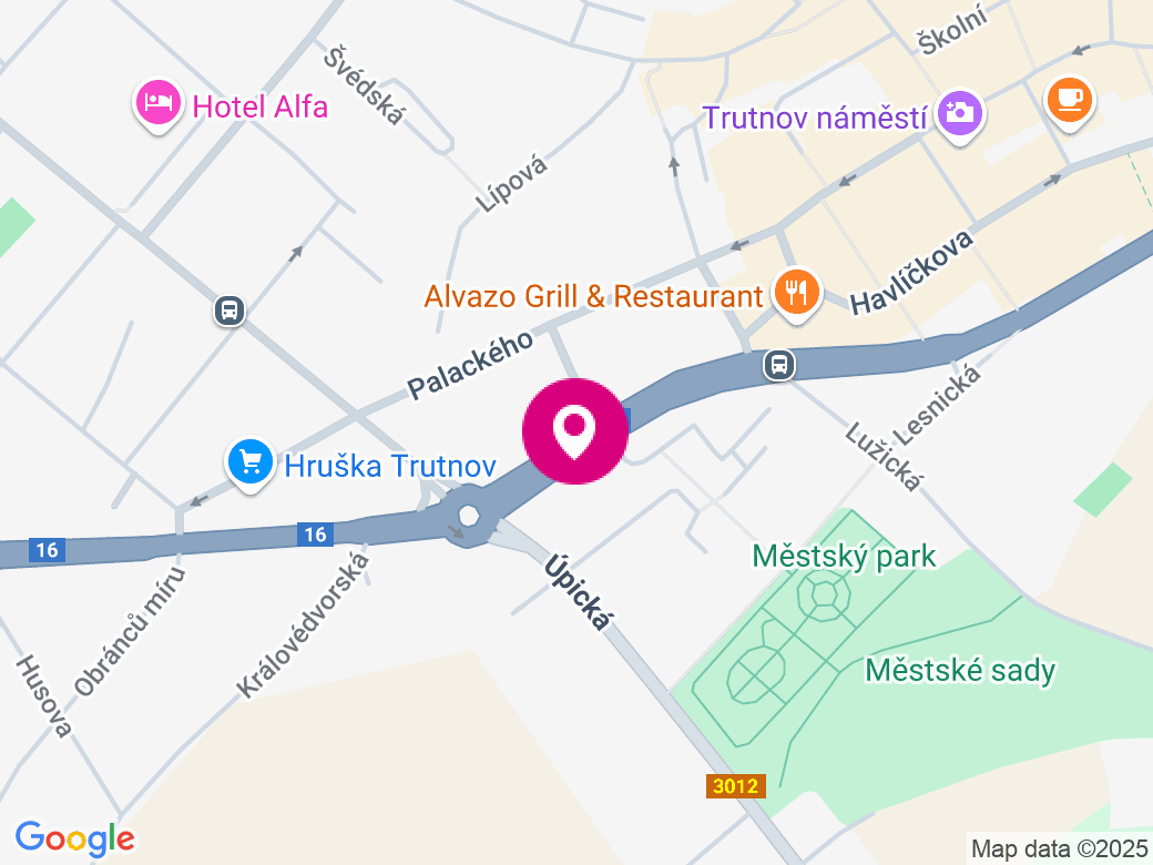 Mapa pobočky