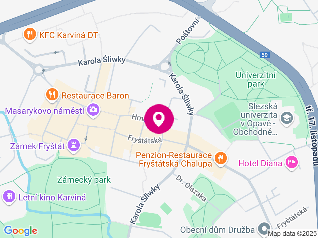 Mapa pobočky