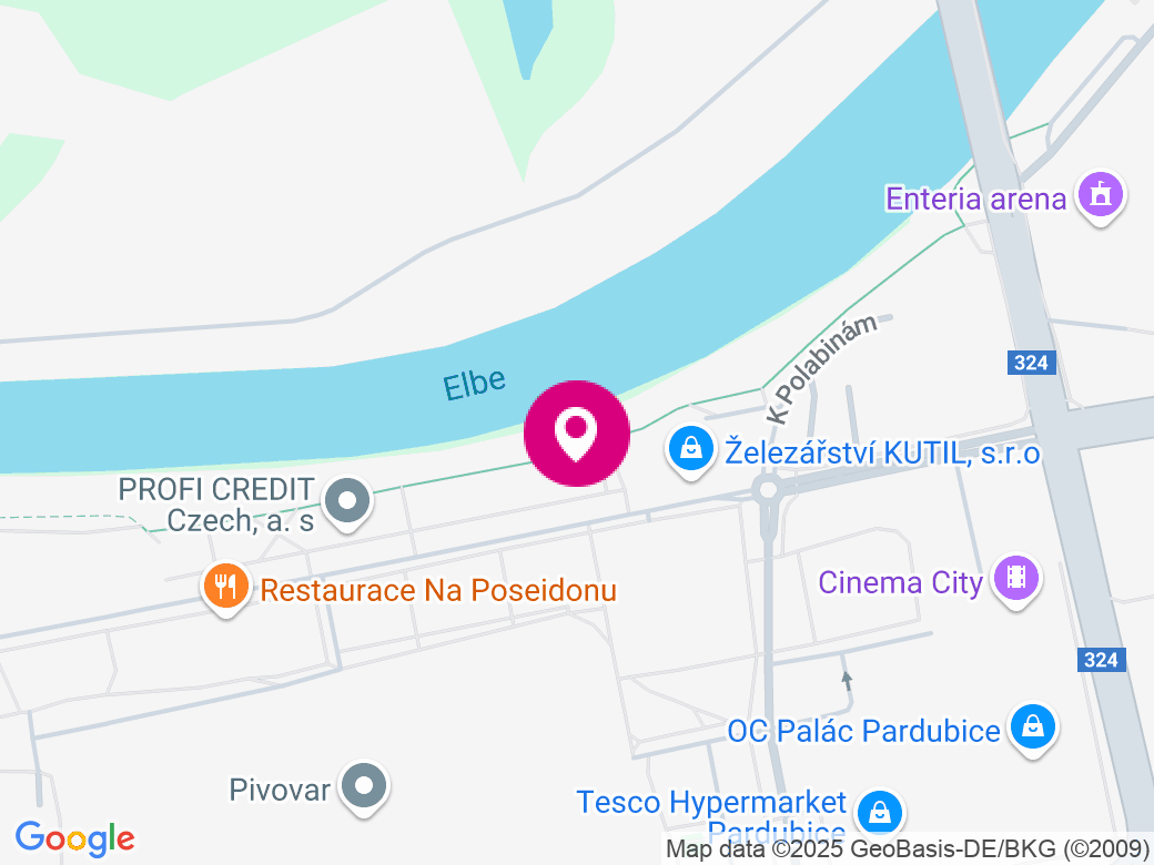 Mapa pobočky