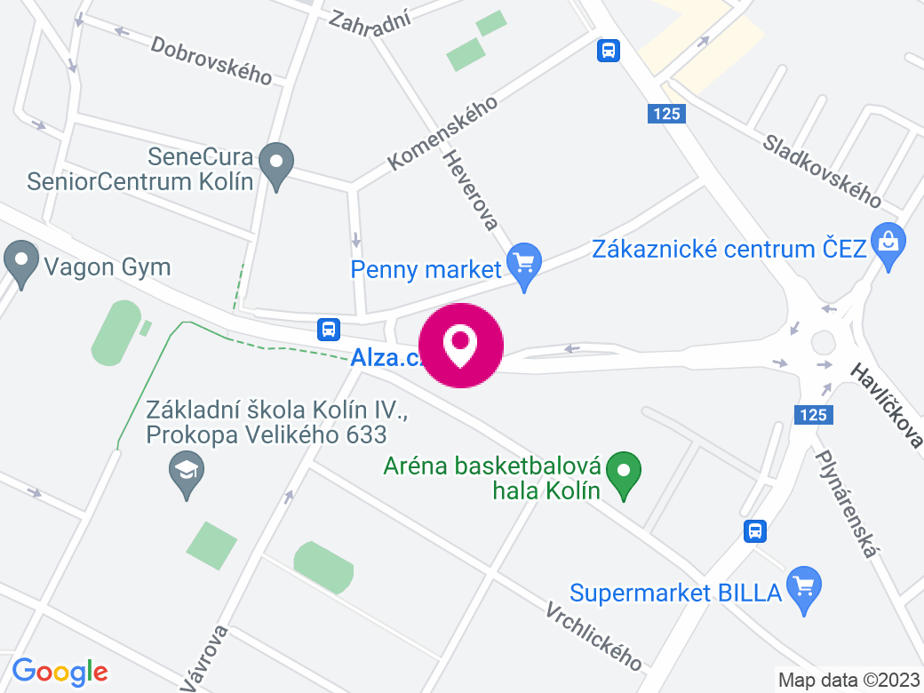 Mapa pobočky