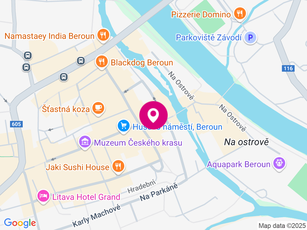 Mapa pobočky