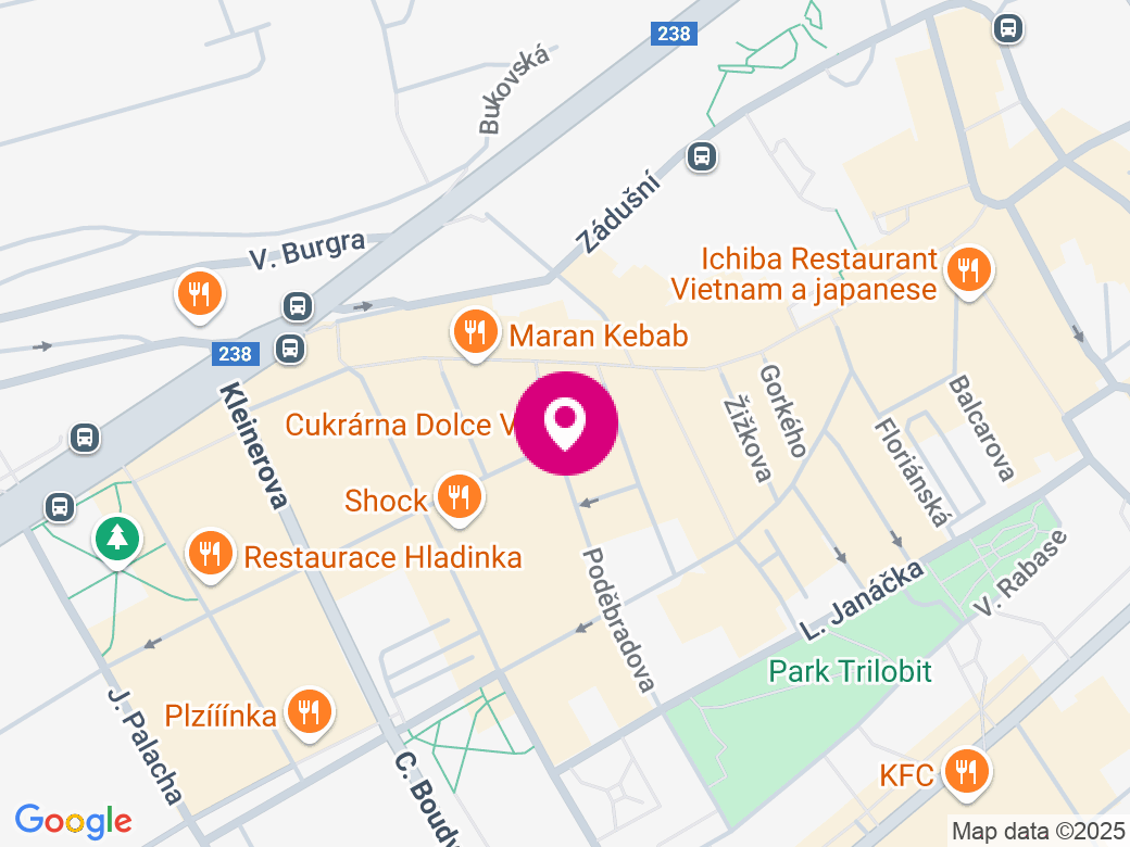 Mapa pobočky
