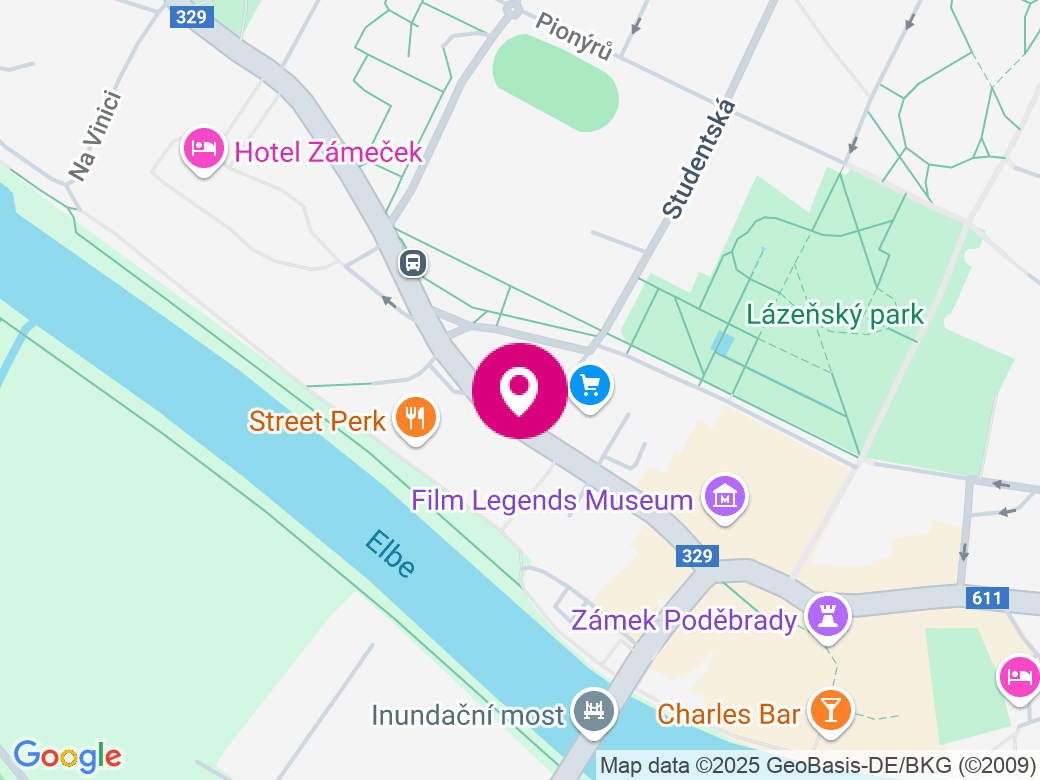 Mapa pobočky