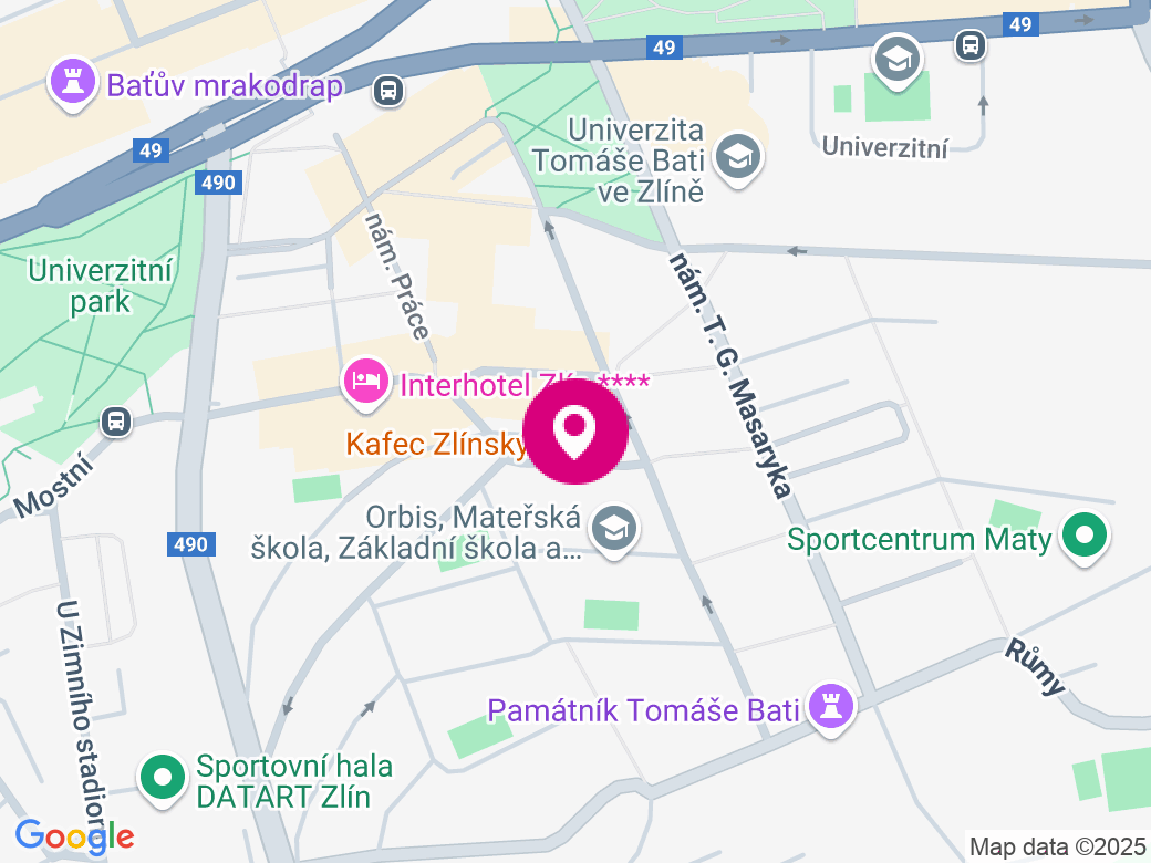 Mapa pobočky