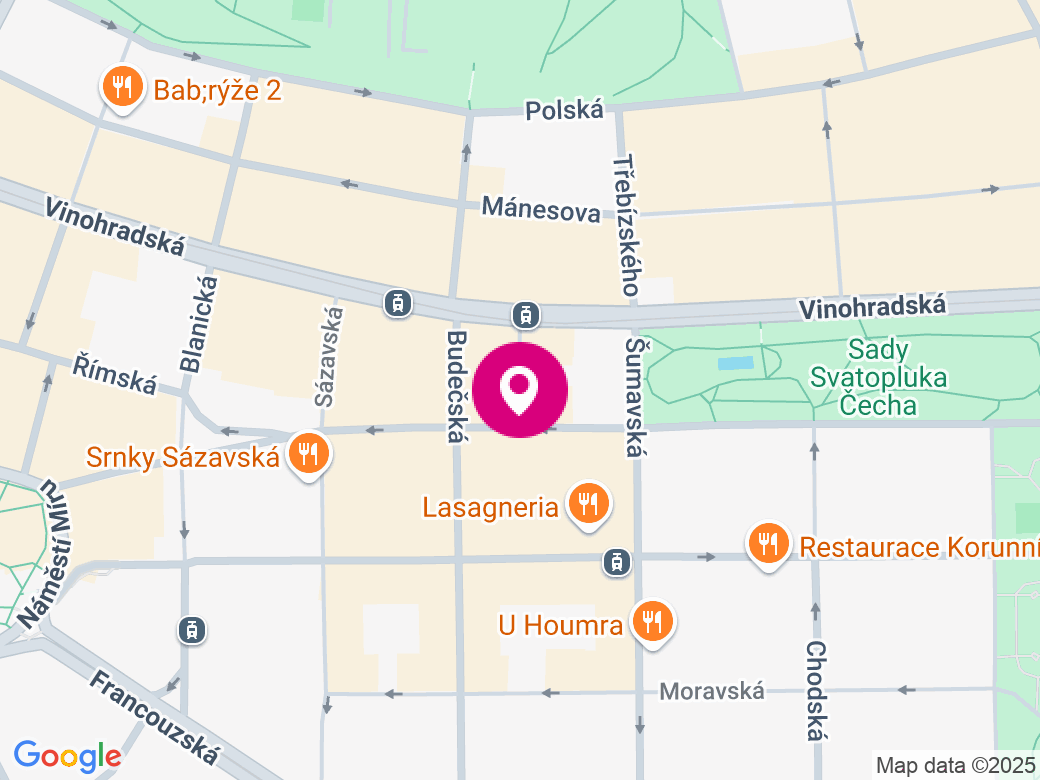 Mapa pobočky