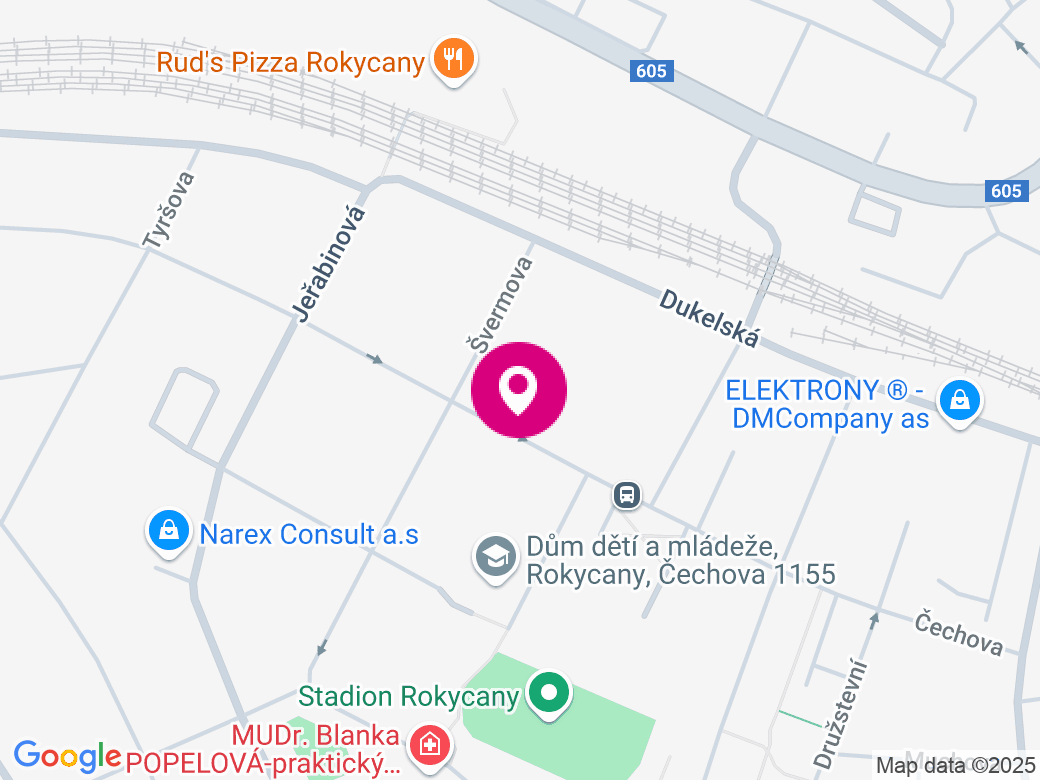 Mapa pobočky