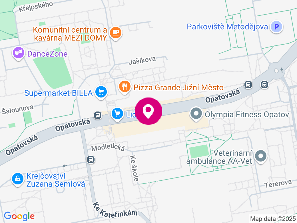 Mapa pobočky