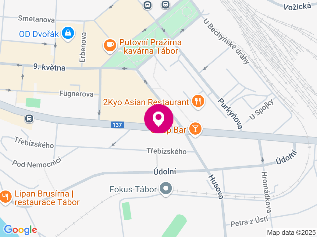 Mapa pobočky