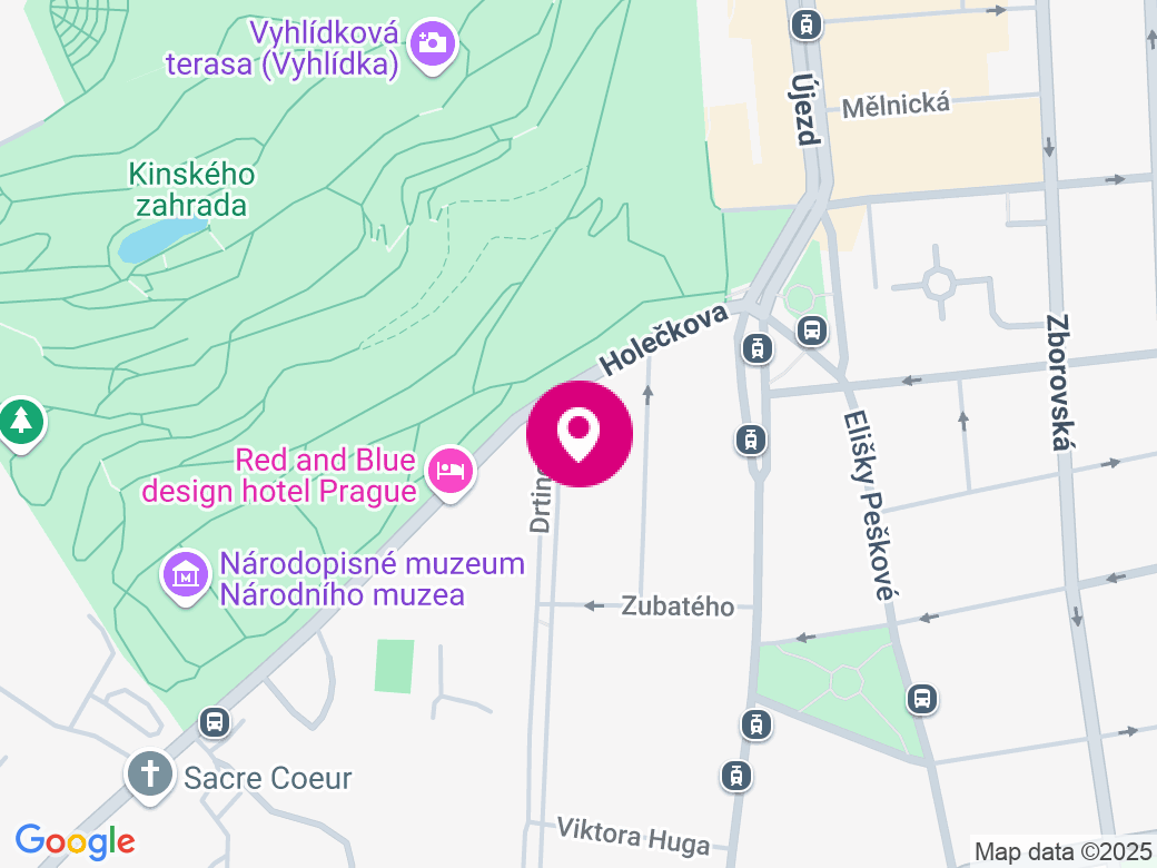 Mapa pobočky