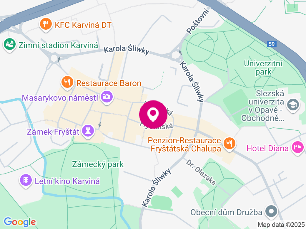 Mapa pobočky