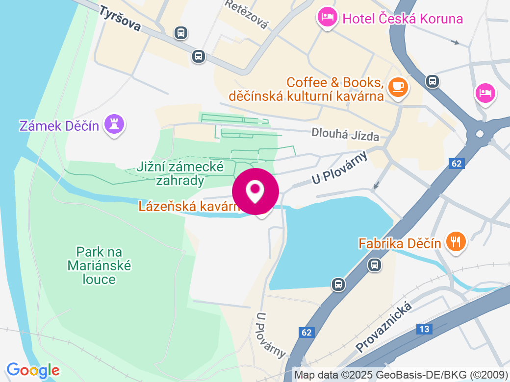 Mapa pobočky
