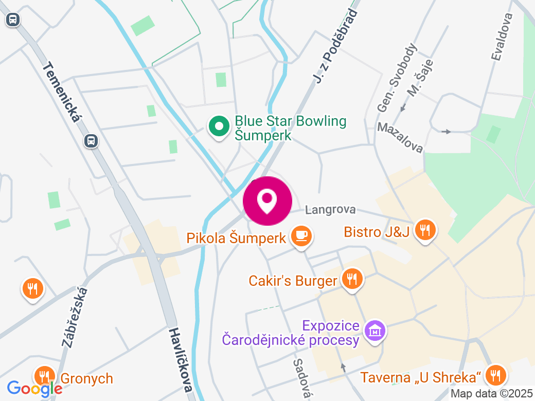 Mapa pobočky